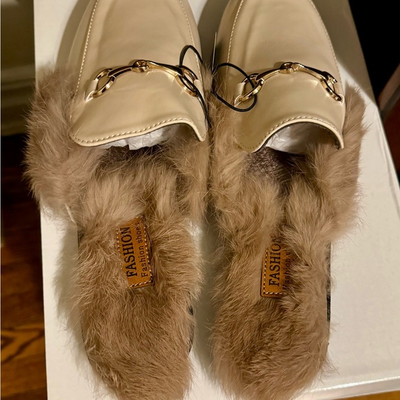 Fur Slip On Mules for Women - Picture 4 of 6